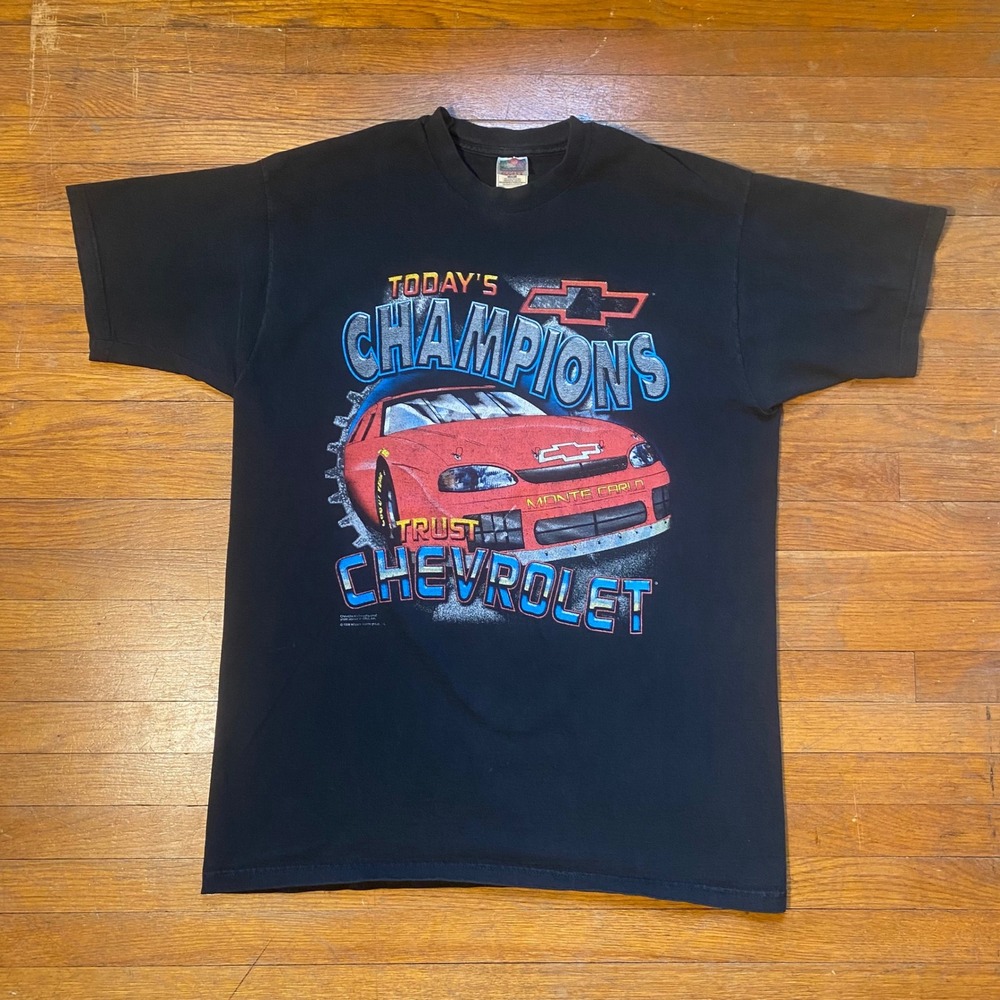 Vintage 1998 Chevrolet Monte Carlo Racing T-Shirt Mens XL Black